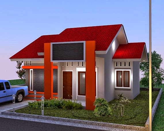 Contoh desain rumah sederhana type 36